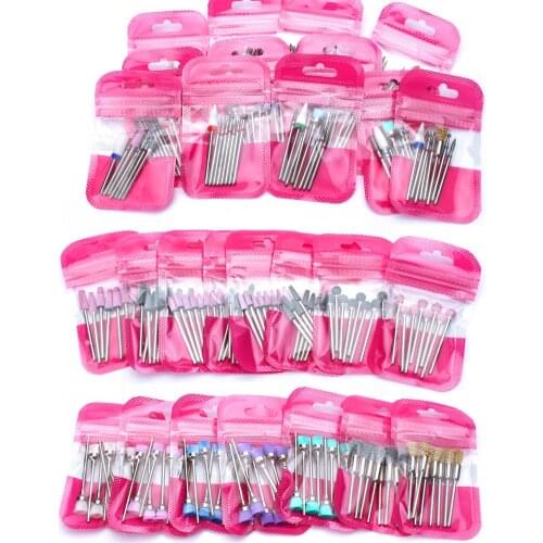 8Pcs/Set Diamond Nail Drill Bits Set Electric Milling Cutter for Pedicure Manicure Machine Rotary Nail Files Cuticle Clean Tool
