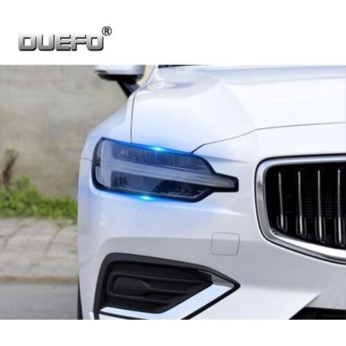 Car Headlight Protective Film Smoked Black Front Light TPU Sticker For Volvo XC40 XC60 XC90 S60 S90 V60 V90 2020 Accessories