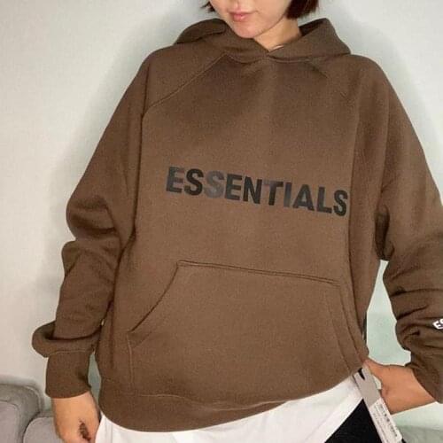 ESSENTIALS Hoodie Men Women Oversize Best-quality Essentials Sweatshirts Kanye West Hip Hop Streetwear Cotton ESSENTIAL Pullover