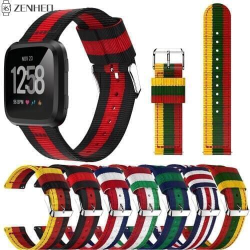 Quick Release Nylon Strap For Fitbit Versa Smart Watch Band Replacement Bracelet Watchband For Fitbit Versa Accessories