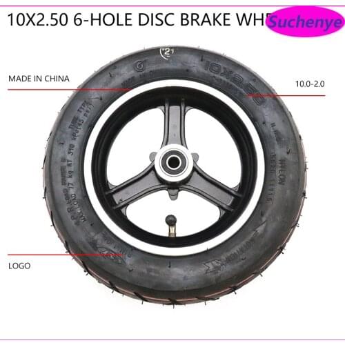 CST 10 inch 10x2.50 Rear Wheel Hub Disc brake Disc Tire for Xiaomi Mijia M365 Wheel Electric Scooter wheel