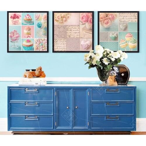 Nordic Style Kids Decor Candy Ice Cream Dessert Foods Posters Hd Print Canvas Painting Wall Art Picture for Living Room Kitchen