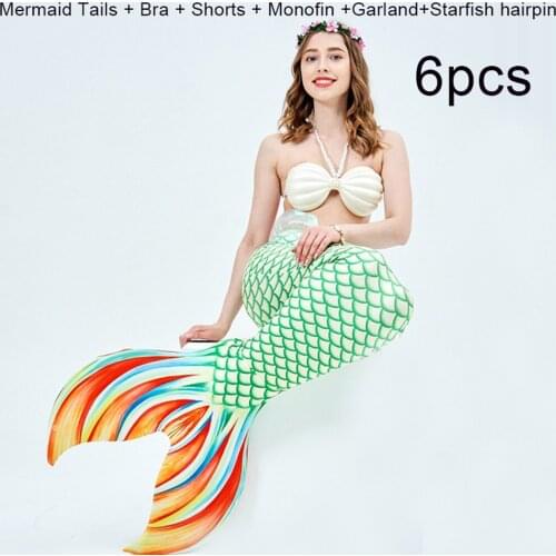Children Adult Mermaid Tail Professional Diving Show Swimsuit With Monofin Women Girl Beauty Mermaid Bikini Suit Cosplay Costume