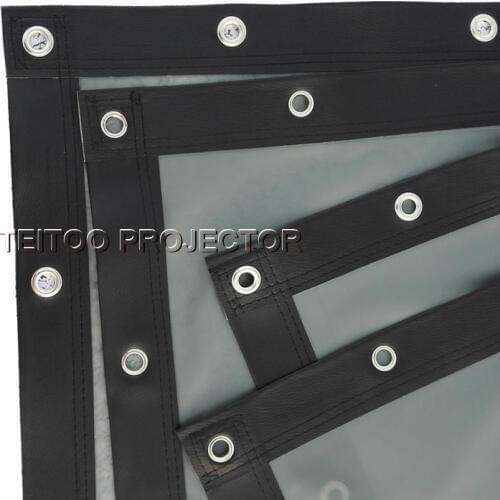 150 Inches 16:9 PVC Material Black Front Rear Projection Portable Fast Fold Screen for Projector Supplies Portable Curtain