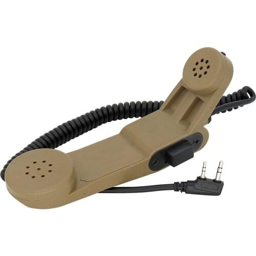 Kenwood plug 2-pin H250 PTT handheld microphone microphone used to connect tactical headset walkie-talkie DE