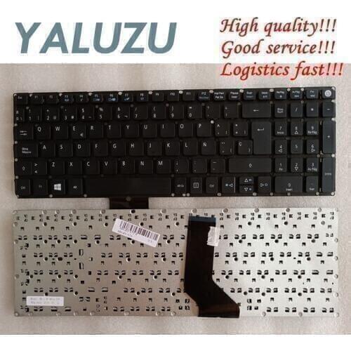 YALUZU FOR Acer Aspire ES1-523 ES1-523G ES1-533 ES1-533G ES15 ES1-572 F5-521 F5-522 F15 SP Keyboard Spanish Teclado No Frame
