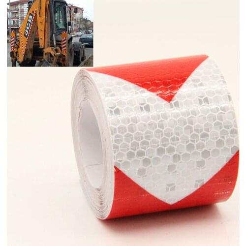 Red White Arrow Tape Bike Bicycle Cycling Motorcycle Reflective Stickers Strip Decal Tapes Safety Waterproof Sticker Accessories