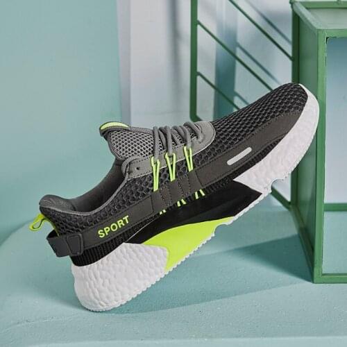 Autumn New Large Size Men Running Shoes Breathable Sports Shoes Shock Absorption Training Sneakers Shoes Mesh Casual Shoes Free