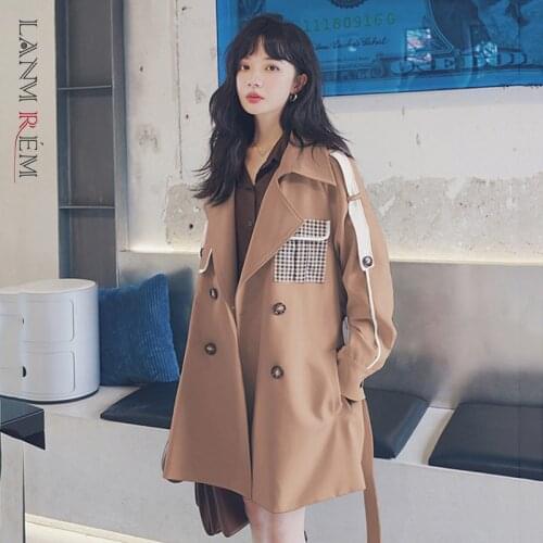 LANMREM Women's Short Trench Coats