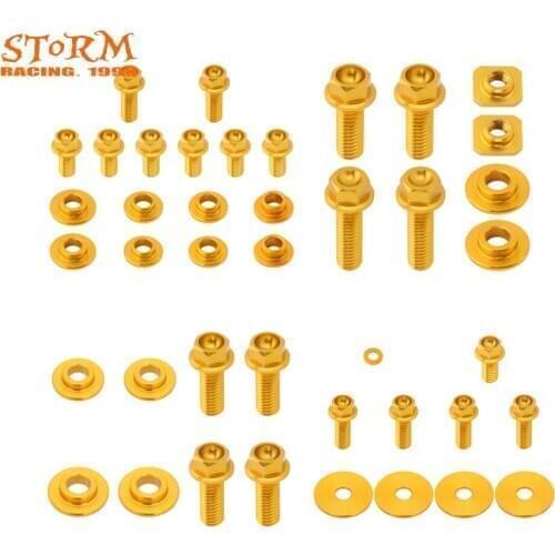 Motorcycle CNC Seat Side Panels Rear Front Fender Radiator Shrounds Screw For Suzuki RMZ250 RM-Z250 RM250Z RMZ 250 2007-2009