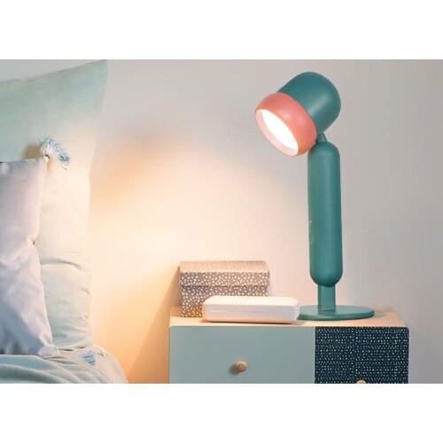 Nordic Desk Lamp Learning Special Charging Plug-In Dual-Use Dormitory Desk Eye Protection Reading Typhoon Led Small Desk Lamp