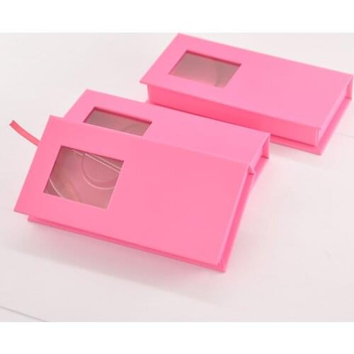 Wholesale Eyelashes Box Package Lashes Box Case Packaging Custom Faux Cils Mink Eyelash Strip Makeup Storage Cases Bulk Vendors