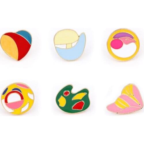 Originality Pins Metal Enamel Pins and Brooches Fashion Lapel Pin Backpack Bags Badge Collection Gifts 1PC