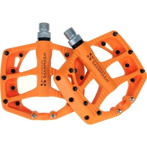 MTB Wide 2 bearings Pedals Lightweight Pedals Mountain Bike Pedals Nylon Carbon Wide 2 Bearings Riding Pedal