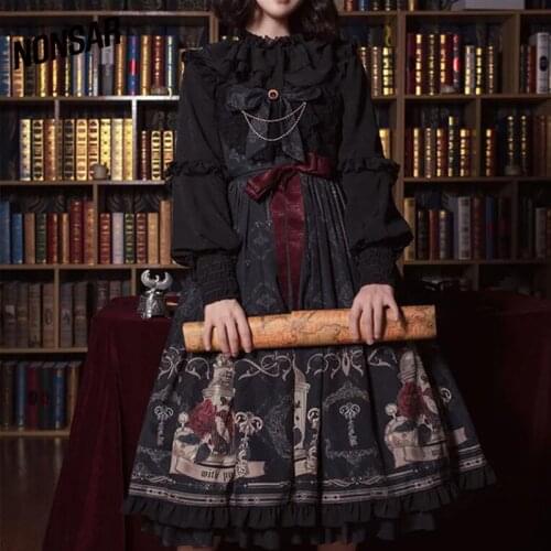 Mothybot Nightingale And Rose Jsk Original Lolita Full Set Of Western Style Genuine Cheap Sling Dress