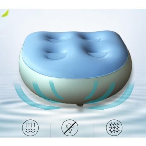 Relaxing Massage Mat Inflatable Water Injection Pad Bathtub Seat Spa Cushion Neck Spa Pillow Home Hot Tub Bathroom Accessories