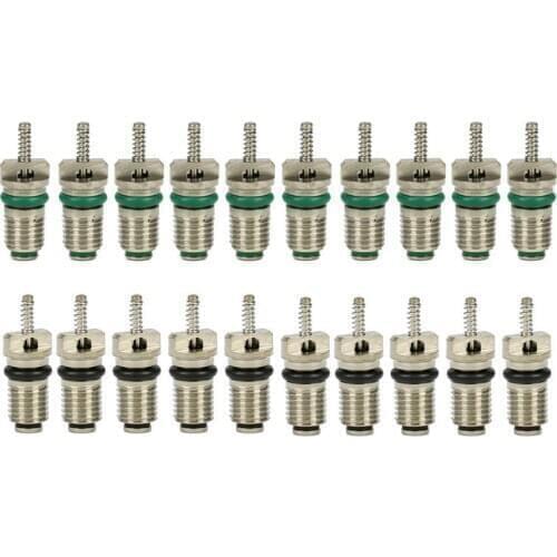 10Pcs/Set AC R134A Valve Core Automotive Car Air Conditioning Cores Needles Repair Kit Heat Resistant Vehicle Car Accessories