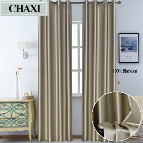 CHAXI Modern Blackout Curtains for Living Room Bedroom for Window Treatment Drapes Solid Blackout Curtains Custom Made Blinds