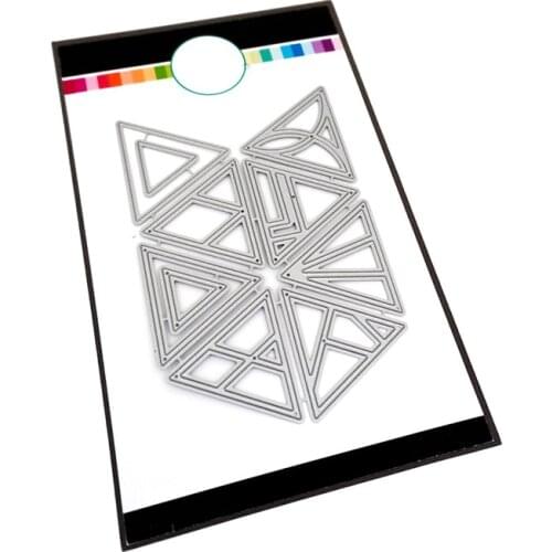 Triangle Several Die Cutting Dies Scrapbook Diary Decoration Stencil Ebossing Template DIY Greeting Card Handmade