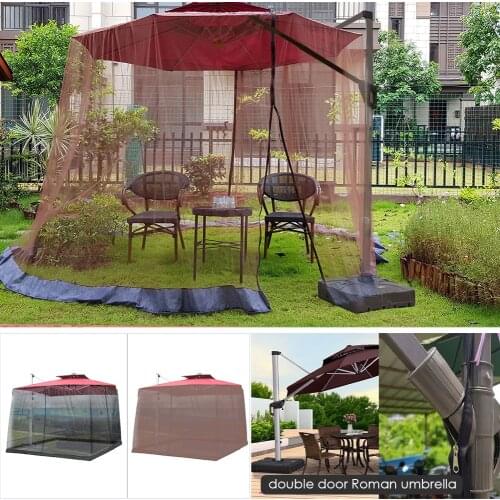 Outdoor Mosquito Net Patio Umbrella Mosquito Netting Screen UV Resistant Gazebo Style Mosquito Netting For Outdoor Yard Camping