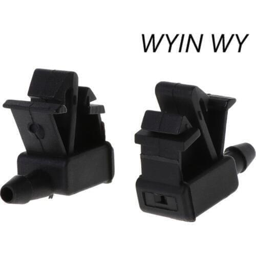 2Pcs Plastic Windscreen Washer Water Jet Spray Nozzle Car Front Windshield for Citroen for Peugeot