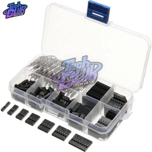 310Pcs/lot 2.54mm Dupont Wire Jumper Line Cable 1/2/3/4/5/6/8 Pin Header Male+Female Connector Housing DIY Kit With Plastic Case