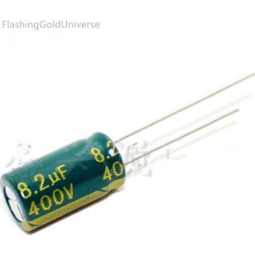 400V 8.2UF 8.2UF 400V Electrolytic Capacitor volume 8X14 best quality New origina