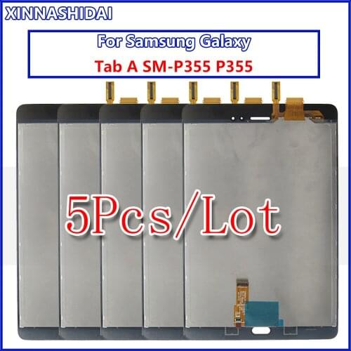 5PCS/LOT For Samsung Galaxy Tab A SM-P355 P355 LCD touch screen digitizer assembly 3G