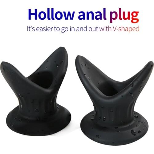 New Butt Plug Anal Dilator Soft Speculum Enema Hollow Anal Plug Masturbation Prostata Massager Adult Sex Toys For Woman Men BDSM