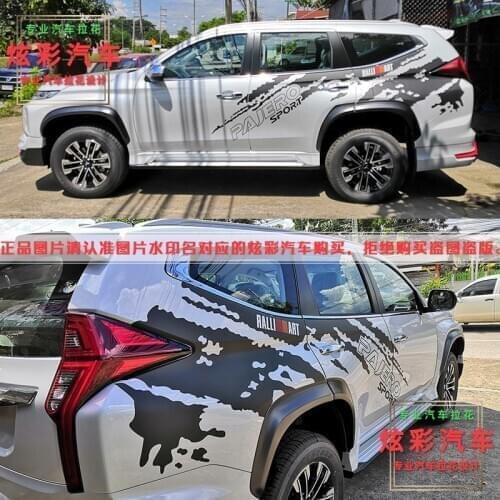 Car Sticker For Mitsubishi Pajero Body Decoration decals PAJERO Exterior Modified Pull Flower Film