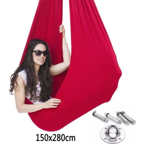 Kids Cotton Swing Hammock for Autism ADHD ADD Therapy Cuddle Up Sensory Child Therapy Elastic Parcel Steady Seat Swing chairtoy