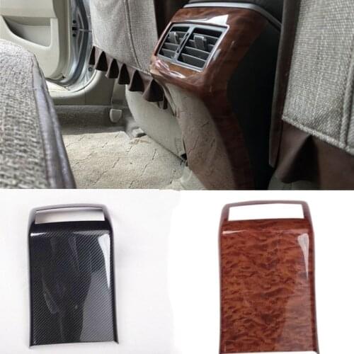 For TOYOTA Camry 2006-2011 1PC Wood ABS Car Rear Air Conditioning Vent Outlet Cover Trim Car Styling Accessories