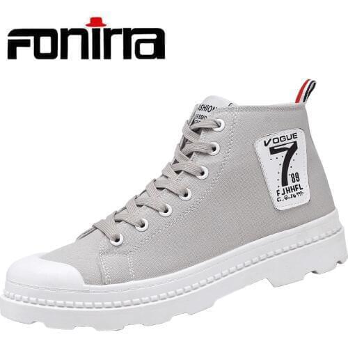 FONIRRA 2019 New Breathable Tide Shoes Men Canvas Shoes Spring And Autumn Shoes Men Casual Shoes Hightening shoes 315