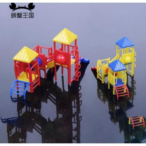 HO N Scale 1:87 1:150 Childrens Playground Park with Slides Set for model train layout