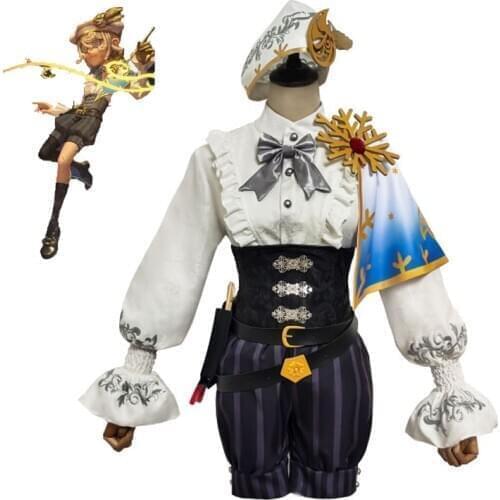 Game Identity V Cosplay Costumes Survivor Edgar Valden Painter Cosplay Costume Golden Ratio Skin Uniforms Clothes Suits Sets