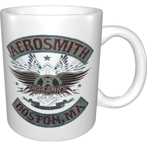 Aerosmith Boston Pride Mug Coffee Cup Coffee Mug Large Cup Tea Custom Reusable Cup Brass Mug