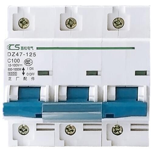 DC 12-100V 63A 80A 100A 125A Mini Circuit Breaker 1p 2p 3p 4p Power Switch MCB Air Switch