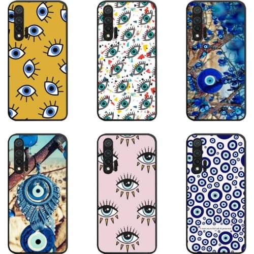 Fashion Evil Eye Phone Case For Huawei Nova 6se 7 7pro 7se honor 7A 8A 7C 9C Play