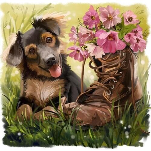 Dog shoes Diamond Painting Kit - DIY