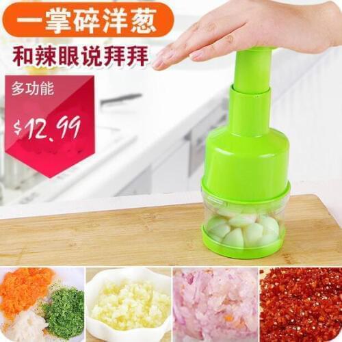Stainless Steel Hand Press Type Garlic Crusher Multifunctional Ginger Garlic Chopper Crushed Cut Onions Gadgets