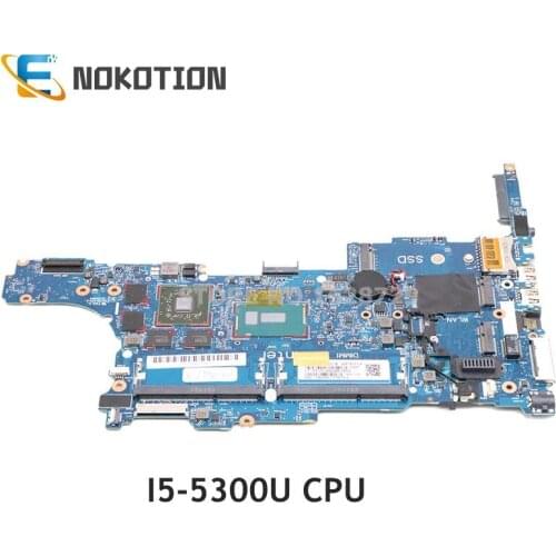 NOKOTION 799516-001 802790-001 799516-601 802790-601 for HP EliteBook 840 G2 Laptop motherboard I5-5300U CPU R7 M260 gpu