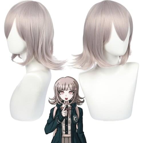 Nanami ChiaKi Wig Halloween Anime Game Super Danganronpa Cosplay Wigs Synthetic Heat Resistant Adult Women Girls Hairs C40K222