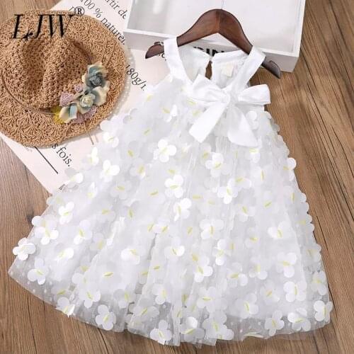 Girls Dress 2020 New Summer Brand Girls Clothes Lace flower Design Baby Girls Dress Party Dress For 2-8 Years Infant Dresses