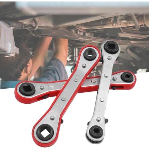 Profession Ratchet Square Spanner Versatile Non-slip Wear-resistant Labor-saving Reversible Ratchet Driver Tool Kit for Fridge