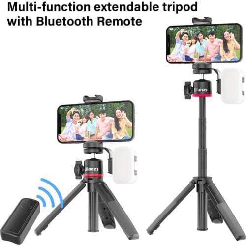 Ulanzi MT-30 Selfie Stick Tripod Multi-function Extendable For Phone Camera DSLR Mobile Tripod Removable Bluetooth Remote