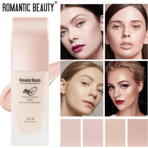 Romantic Beauty 30ml Long-lasting Oil Control Non-removing Makeup Foundation Concealer Moisturizing Liquid Foundation TSLM1