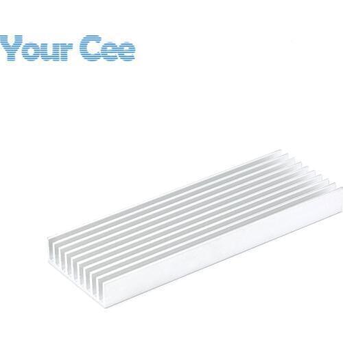 1 pc 100*35*10mm Heatsink Cooler Cooling Fin Aluminum Radiator Heat Sink for LED, Power IC Transistor, Module PBC 100x35x10mm