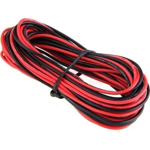 2 meters 24AWG Silicone wire silica gel wire Heatproof Tinned copper soft AWG cable For RC Model DIY Battery Part Free shipping