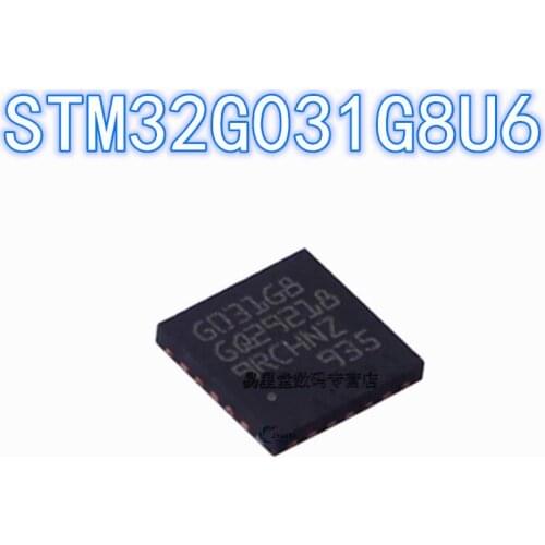 2PCS-20PCS 100% brand new original authentic STM32G031G8U6 QFN-28 32G031G8U6 QFN28 Code: G031G8 32-bit microcontroller chip