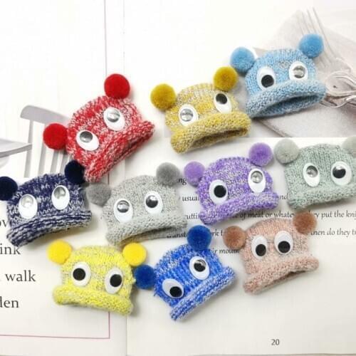 5pcs/set Cute Mini Knitting Hat DIY Dolls Garment Handmade Sewing Material Hat Bag Garment Art Craft Supplies Hair Accessories